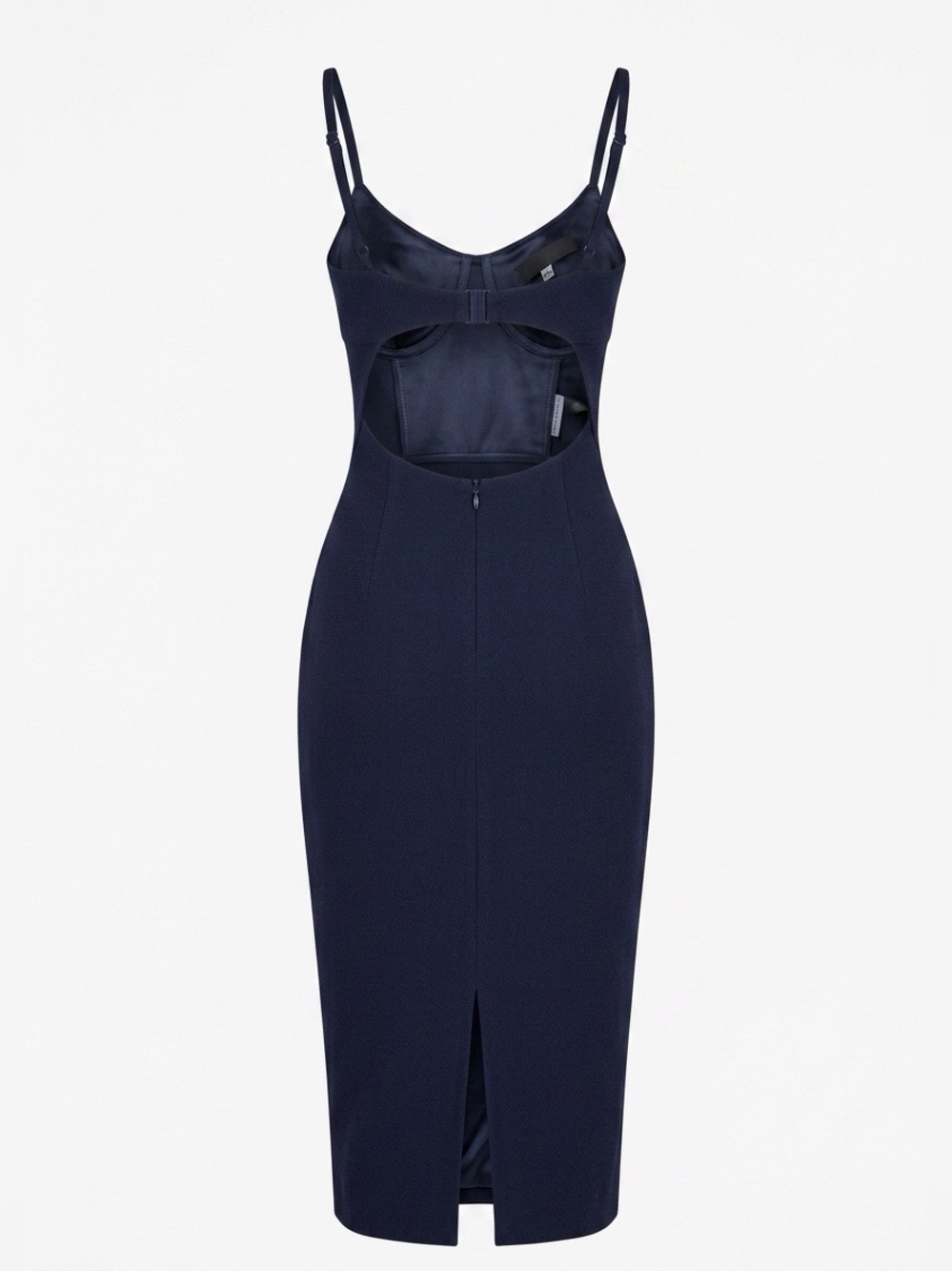Dolce & Gabbana Sleek Black Slip Midi Dress - Picture 4 of 9